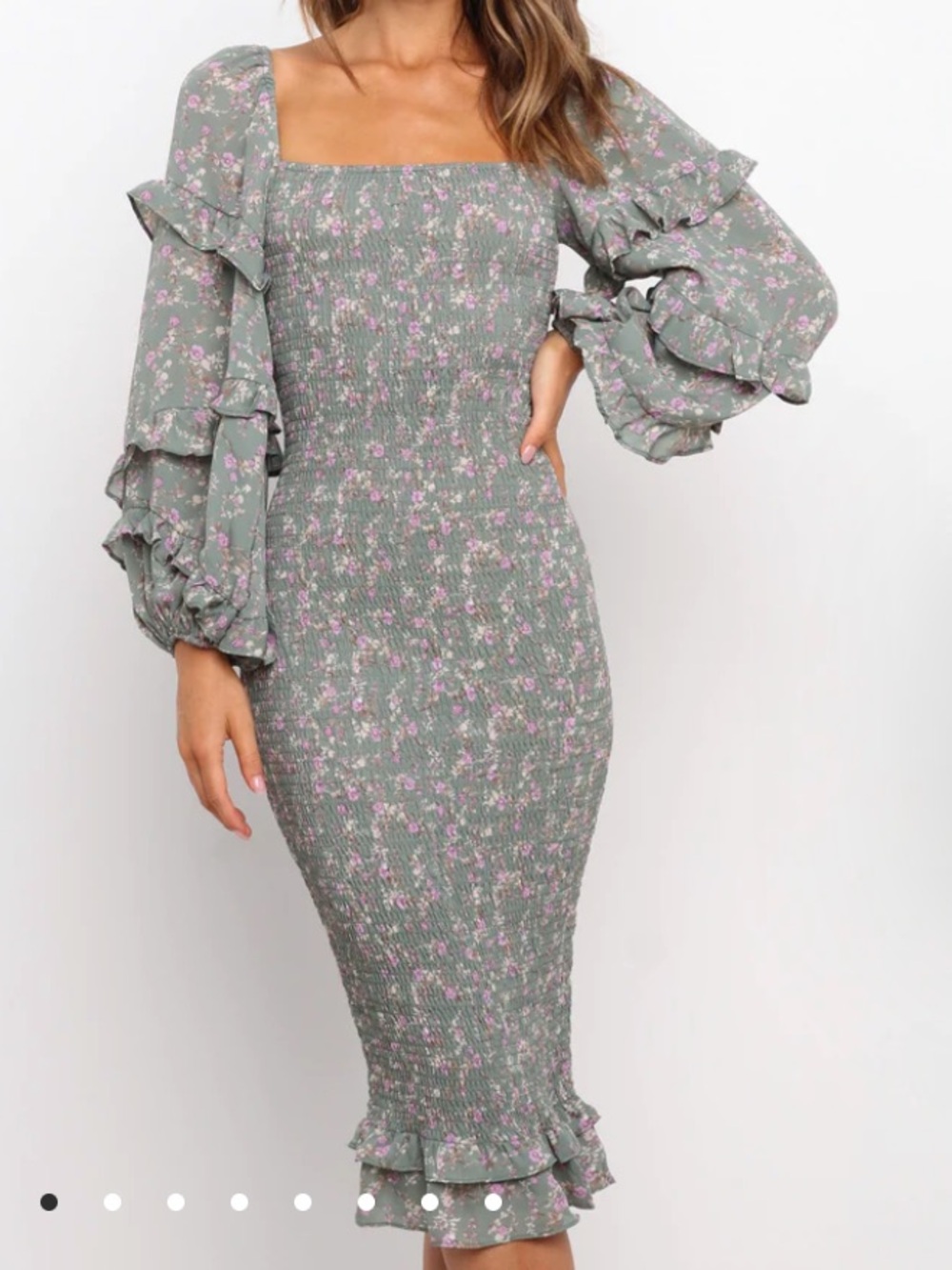 Petal and Pup Leia Dress Sage Sz 6